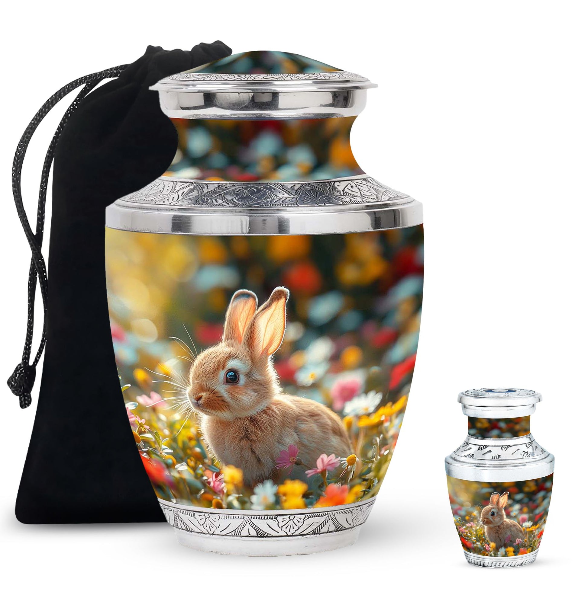 Bunny Engravable Urns For Human Ashes - Rabbit Large Cremation Urns