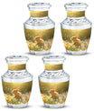 Golden Bunny Memorial Urn For Ashes - Rabbit Urns Funeral Large Urns