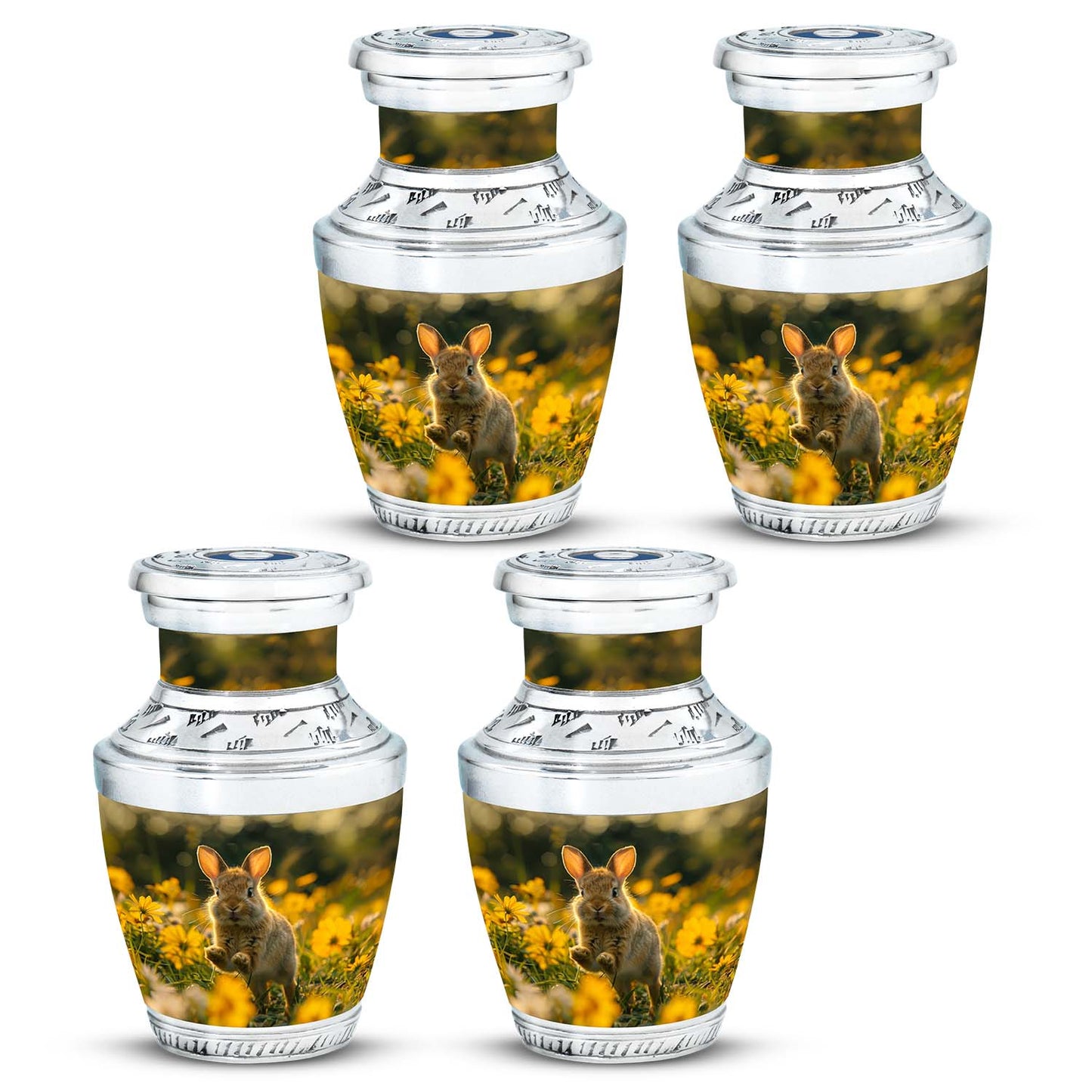 Personalized Rabbit Cremation Urn for Pet Ashes - 10-inch, 200 cu in - Yatskia