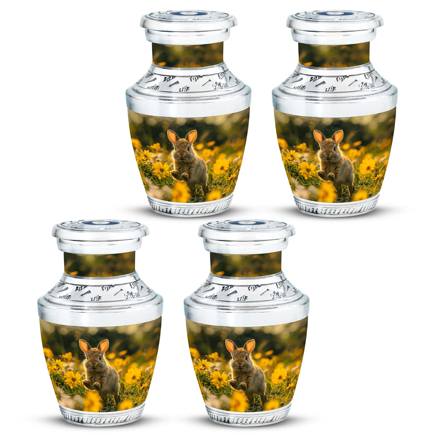 Bunny Rabbit Urn For Cremation - Rabbit Funeral Large Urns For Ashes