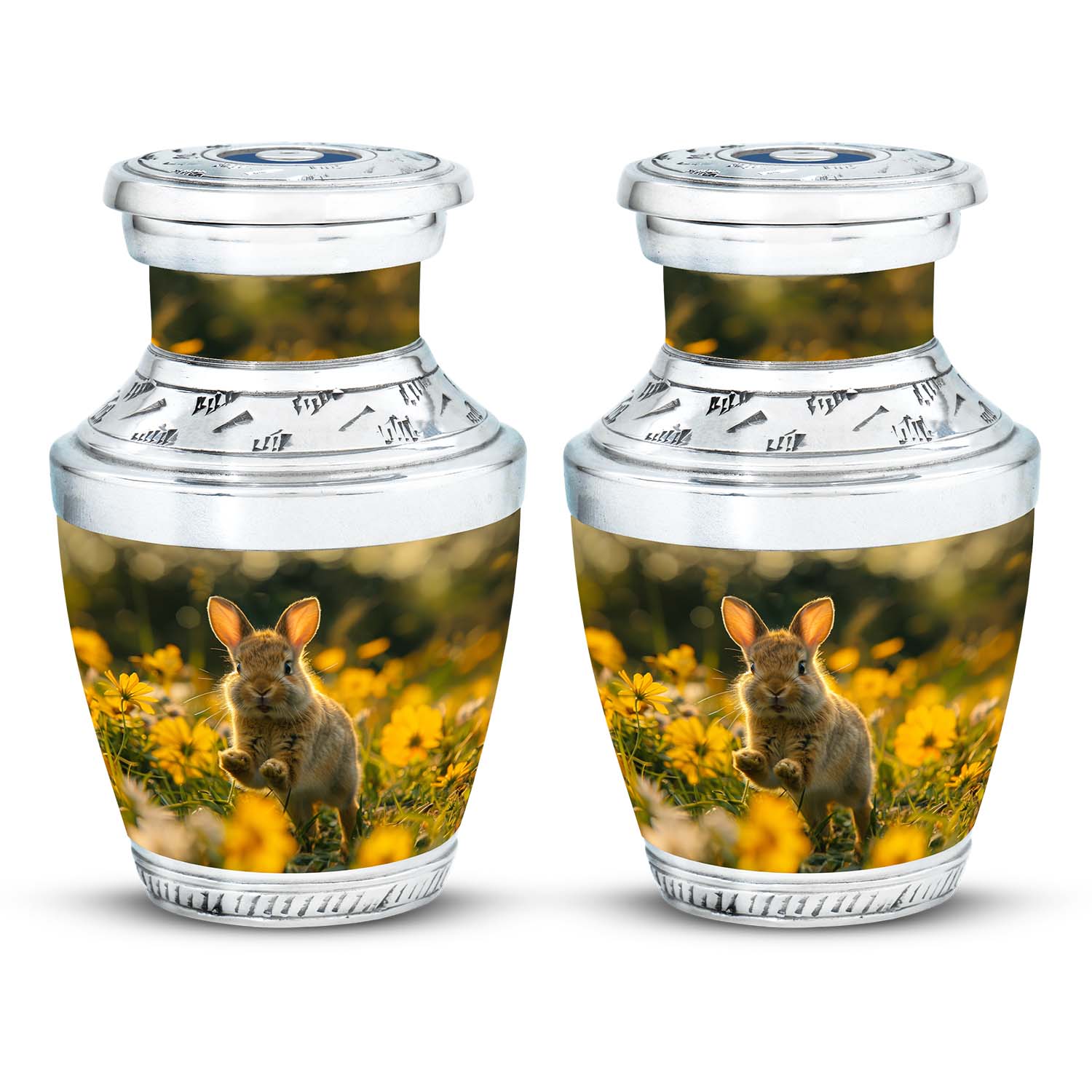 Bunny Rabbit Urn For Cremation - Rabbit Funeral Large Urns For Ashes