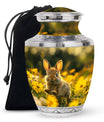 Bunny Rabbit Urn For Cremation - Rabbit Funeral Large Urns For Ashes