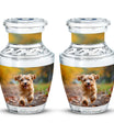 terrier Frolic Dog Memorial Urn - Dog Urns Funeral Large Cremation Urns