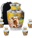 terrier Frolic Dog Memorial Urn - Dog Urns Funeral Large Cremation Urns