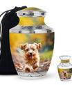 terrier Frolic Dog Memorial Urn - Dog Urns Funeral Large Cremation Urns