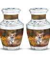 Corgi Puppy Cremation Urn For Ashes - Unique Pet Urns For Dogs