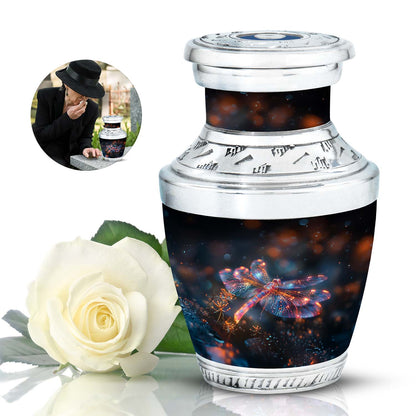 Personalized Dragonfly Cremation Urn for Human Ashes - 10-inch, 200 cu in - Yatskia