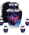 Mystical Horns Bull Funeral Urn For Men - Magical Bull Urns For Ashes