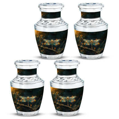 Personalized Dragonfly Keepsake Urn for Women - 10-inch, 200 cu in - Yatskia