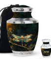 Amber Dragonfly Ashes Urn For Women - Large & keepsake Urns For Female