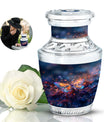 Stellar Dragonfly Large Cremation Urn - Cosmic Insect Memorial Urn