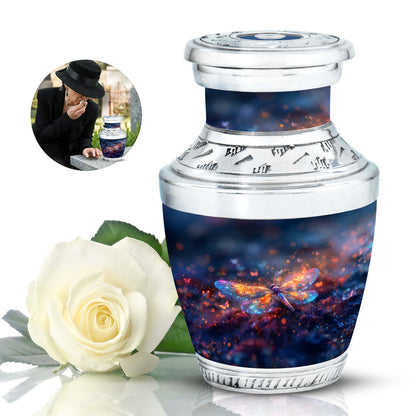 Personalized Dragonfly Cremation Urn for Human Ashes - 10-inch, 200 cu in - Yatskia