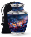 Stellar Dragonfly Large Cremation Urn - Cosmic Insect Memorial Urn
