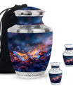 Stellar Dragonfly Large Cremation Urn - Cosmic Insect Memorial Urn