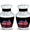 Cosmic Bunny Rabbit Memorial Urn - Funeral Cremation Urn For Ashes
