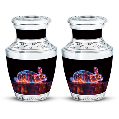 Personalized Rabbit Cremation Urn for Pet Ashes - 10-inch, 200 cu in - Yatskia