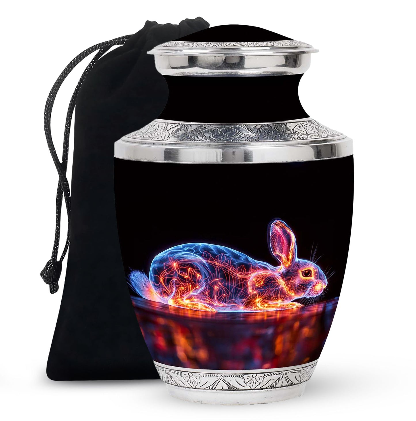 Personalized Rabbit Cremation Urn for Pet Ashes - 10-inch, 200 cu in - Yatskia
