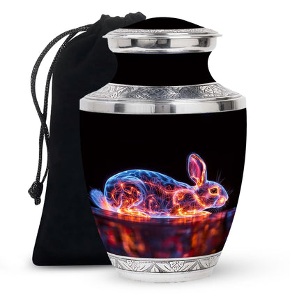 Personalized Rabbit Cremation Urn for Pet Ashes - 10-inch, 200 cu in - Yatskia