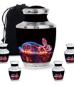 Cosmic Bunny Rabbit Memorial Urn - Funeral Cremation Urn For Ashes