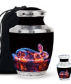Cosmic Bunny Rabbit Memorial Urn - Funeral Cremation Urn For Ashes