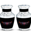 Nebula Dragonfly Urns for Ashes - Black Cremation Urns For Women