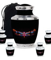 Nebula Dragonfly Urns for Ashes - Black Cremation Urns For Women