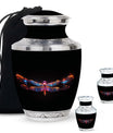 Nebula Dragonfly Urns for Ashes - Black Cremation Urns For Women