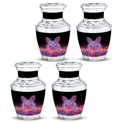 Pink Personalized Rabbit Cremation Urn for Pet Ashes - 10-inch, 200 cu in - Yatskia