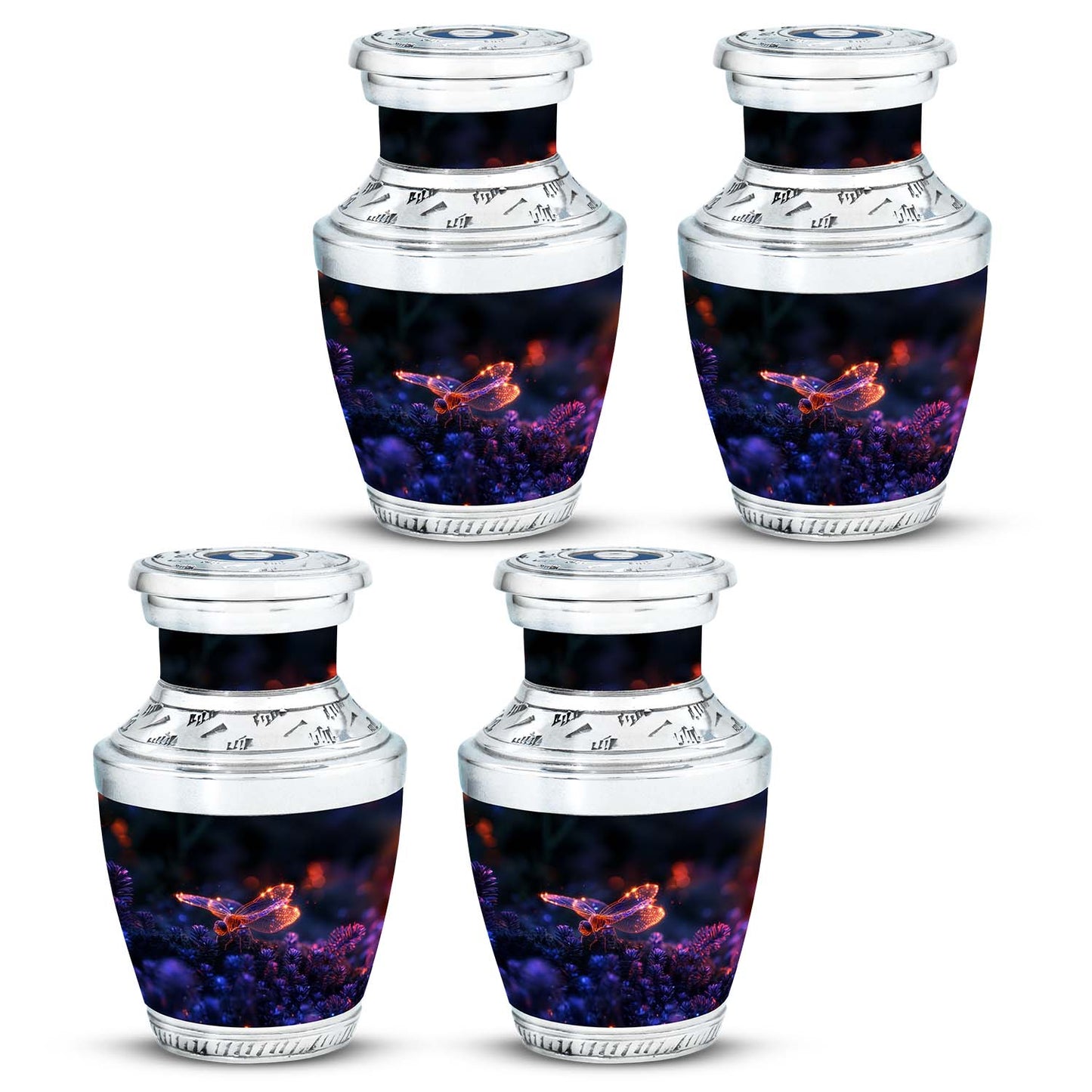 Personalized Dragonfly Cremation Urn for Human Ashes - 10-inch, 200 cu in - Yatskia