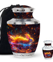 Fiery Rabbit Cremation Ashes Urn - Glowing Bunny Cremation Urns For Sale