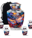 Cosmic Dragonfly Urn Memorial - Dragonfly Ashes Keepsake & Large Urn