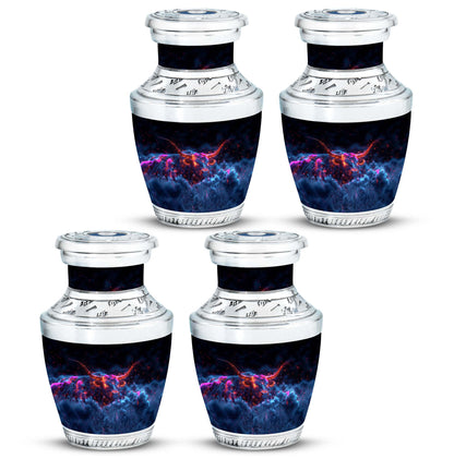 Personalized Bull Cremation Urn for Men - 10-inch, 200 cu in - Yatskia