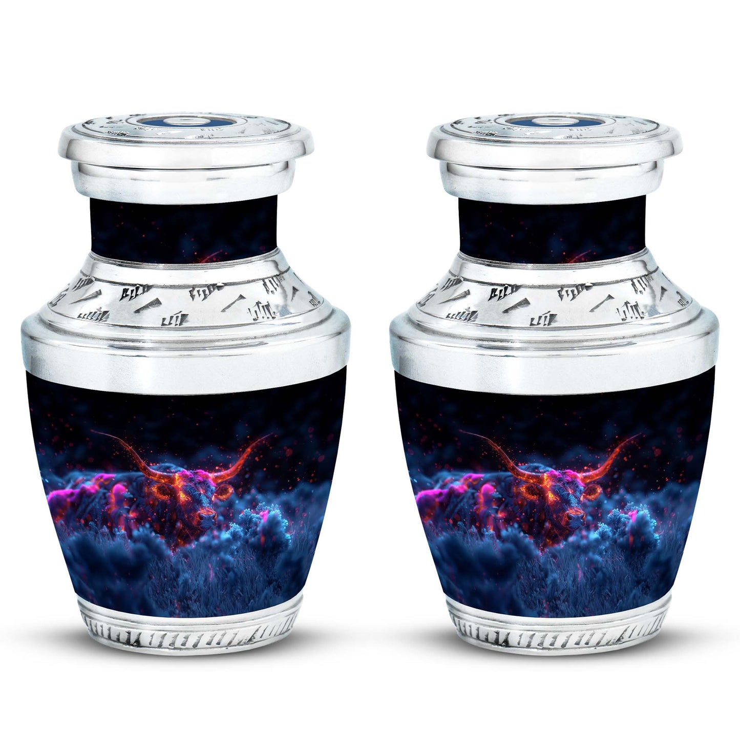 Personalized Bull Cremation Urn for Men - 10-inch, 200 cu in - Yatskia
