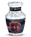 Fiery Polar Bear Urn for Funeral - Polar Bear Cremation Urn