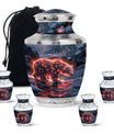 Fiery Polar Bear Urn for Funeral - Polar Bear Cremation Urn