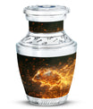 Blazing Hamster Memorial Urn - Cute Hamster Cremation Urn For Funeral