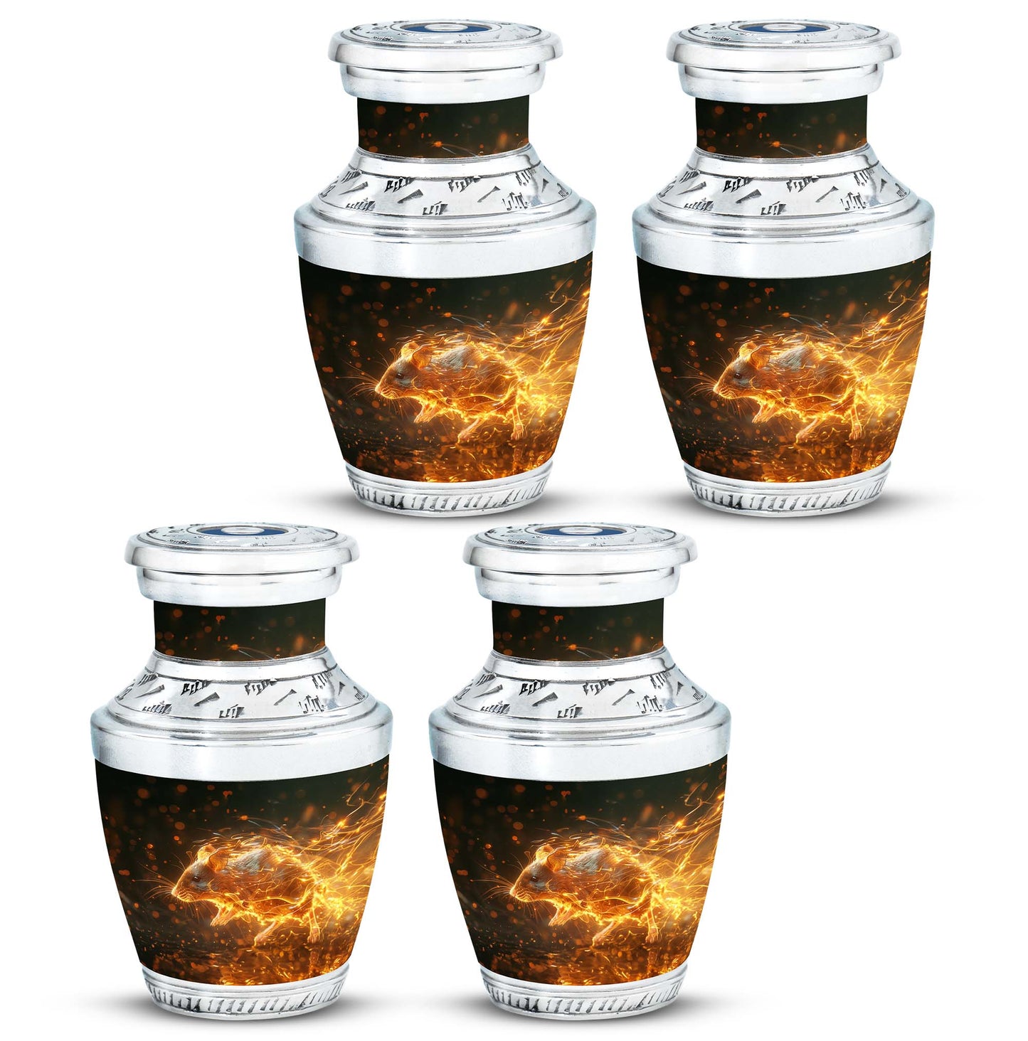 Personalized Mouse Cremation Urn for Human Ashes - 10-inch, 200 cu in - Yatskia
