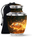 Blazing Hamster Memorial Urn - Cute Hamster Cremation Urn For Funeral