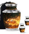 Blazing Hamster Memorial Urn - Cute Hamster Cremation Urn For Funeral