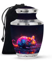 Colorful Whispering Rodent Urn - Mouse Memorial Keepsake Urns
