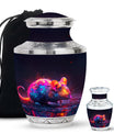 Colorful Whispering Rodent Urn - Mouse Memorial Keepsake Urns