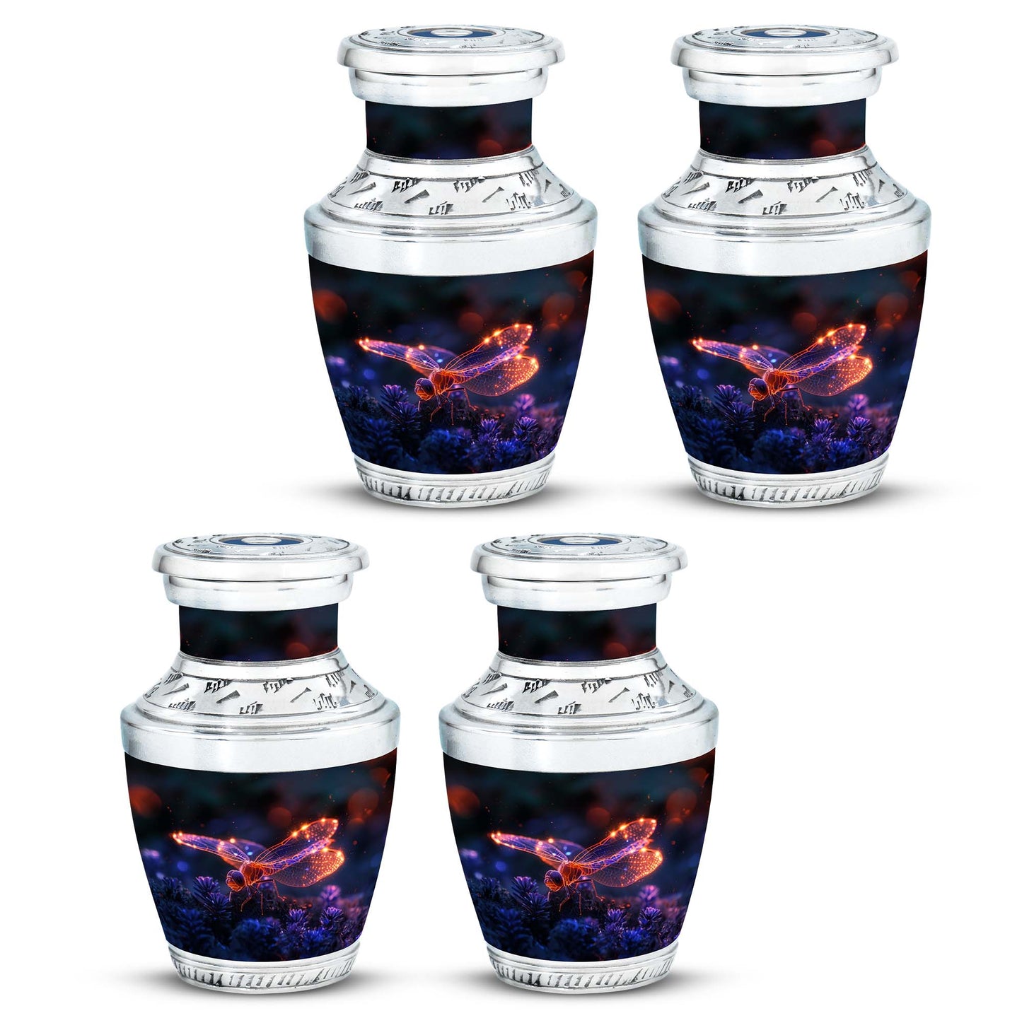 Personalized Dragonfly Cremation Urn for Men - 10-inch, 200 cu in - Yatskia
