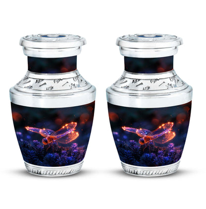 Personalized Dragonfly Cremation Urn for Men - 10-inch, 200 cu in - Yatskia