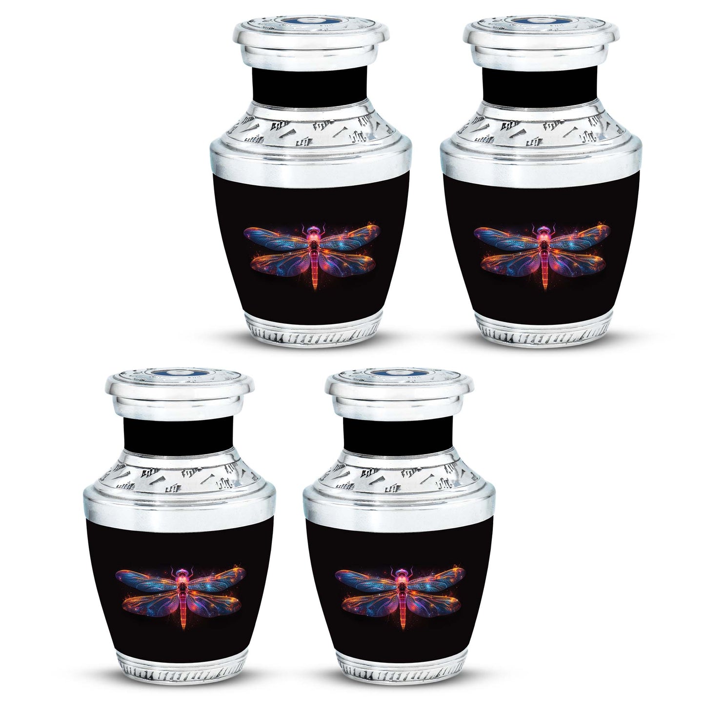 Personalized Dragonfly Cremation Urn for Women - 10-inch, 200 cu in - Yatskia