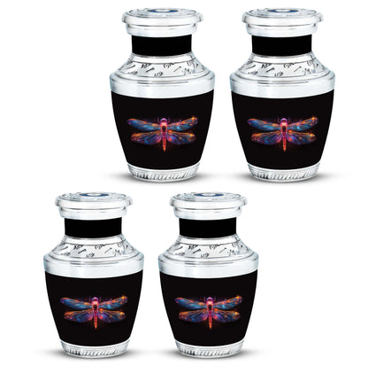 Personalized Dragonfly Cremation Urn for Women - 10-inch, 200 cu in - Yatskia