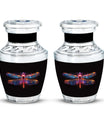 Starlit Dragonfly Urn For Women - Dragonfly Large Urn For Ashes
