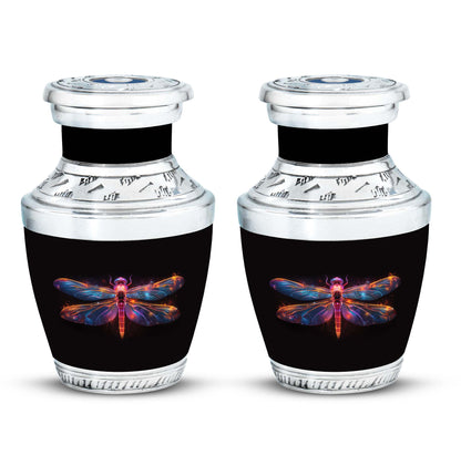 Personalized Dragonfly Cremation Urn for Women - 10-inch, 200 cu in - Yatskia