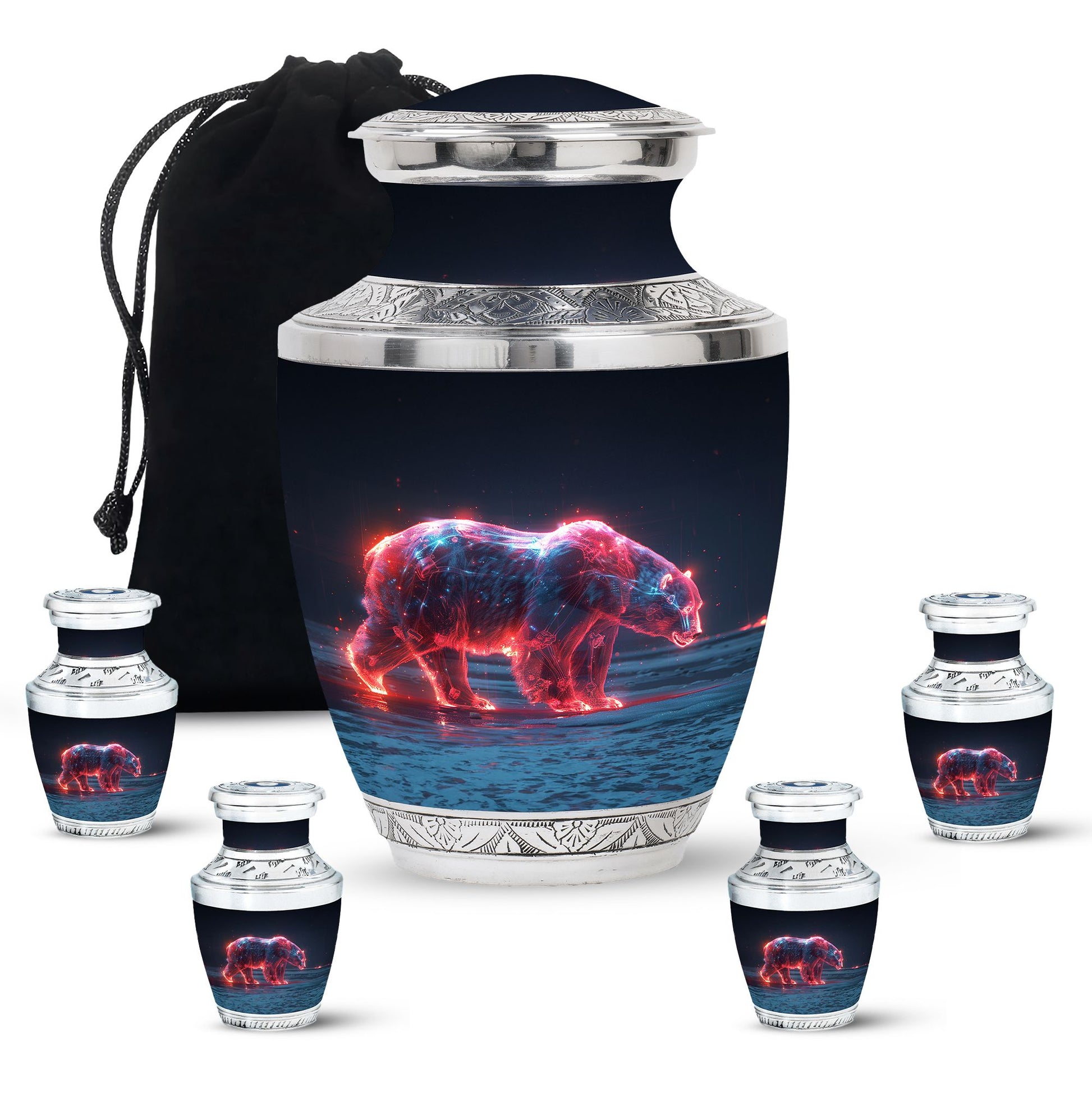 Sentinel Bear Urn For Cremation - Polar Bear Urn Memorial For Ashes