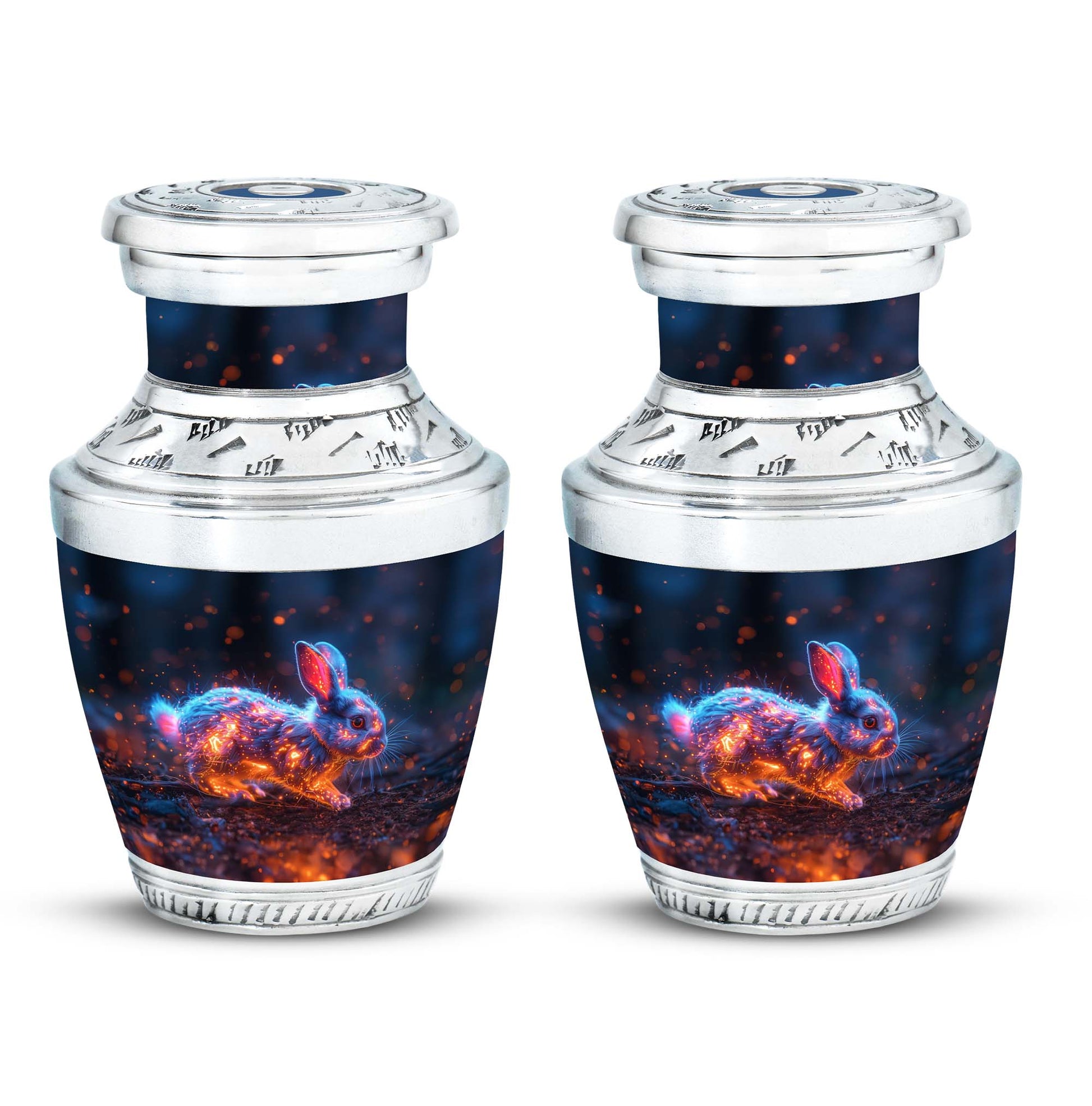 Fierce Bunny Rabbit Urn - Rabbit Funeral Cremation Urn For Ashes