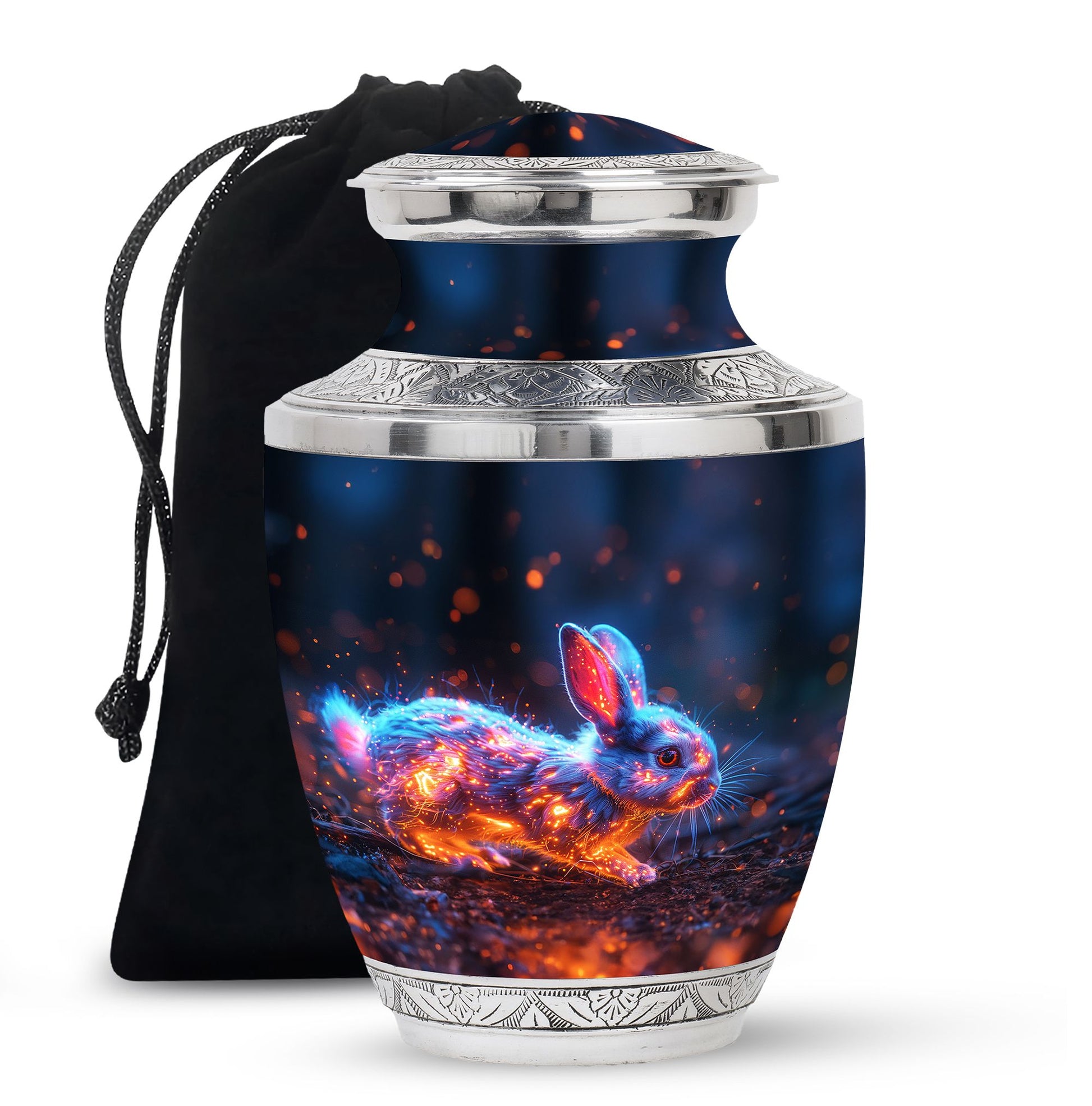 Fierce Bunny Rabbit Urn - Rabbit Funeral Cremation Urn For Ashes